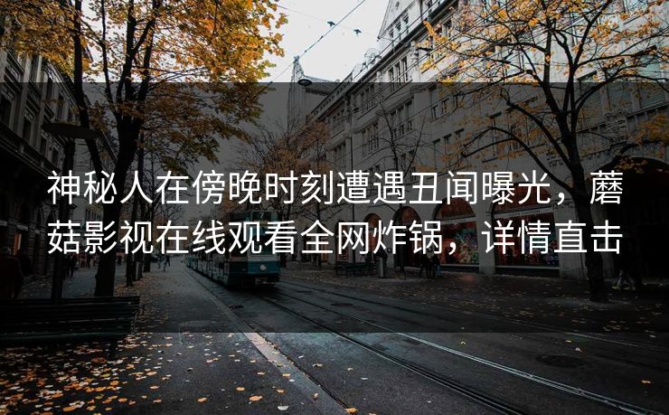 神秘人在傍晚时刻遭遇丑闻曝光，蘑菇影视在线观看全网炸锅，详情直击